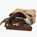 Simmon – Vintage skuldertaske i lærred til tidløs hverdagsbrug