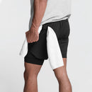 Kaelix - Dobbeltlagede løbeshorts med åndbart design