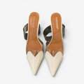 Dame spidse tå gennemsigtige slippers
