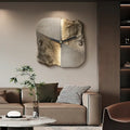 StoneAura - Moderne vægur med stenlook