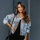 Jacqueline Leopard Print Langærmet Button Up Jakke