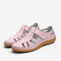Dame slip-on sandaler med Velcro-strop