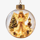 Snowmerry - Oplyst juleornament med miniature vinterscene