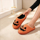 Halen - Halloween Slippers med Græskar Design