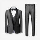 3-delt slim fit jakkesæt med blazer, vest og bukser