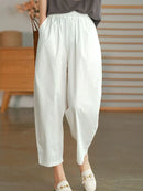 Luna - Dame sommer harem bukser med elastisk linning