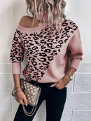 Chloe - Stilfuld off-shoulder langærmet trøje med