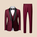 3-delt slim fit jakkesæt med blazer, vest og bukser