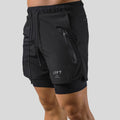 Jaxon – 2 i 1 sportsshorts med lynlåslommer