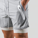 Jaxon – 2 i 1 sportsshorts med lynlåslommer