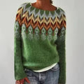 Astrid - Blød strikket sweater med lange ærmer og rund hals