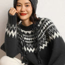 Alina - Dame sweater med rund hals og løstsiddende pasform
