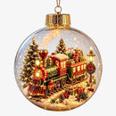 Snowmerry - Oplyst juleornament med miniature vinterscene