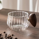 LuxeMug - Elegante glaskrus med træhåndtag
