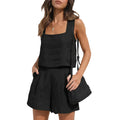 Nora - Frisk og elegant todelt sæt med vest & shorts