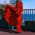 Selena elegant wrap-kjole