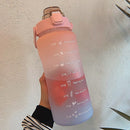 HydraTrack - 2L Motiverende Vandflaske med Aftageligt