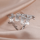 HeartBond - Justerbar ring med specialindgravering af navne