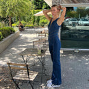 Lyra - Bodycon rygfri jumpsuit med hjerteformet design