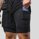 Jaxon – 2 i 1 sportsshorts med lynlåslommer