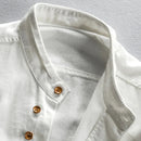 Hiro - Slim-fit skjorte med stand-up krave for moderne