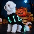 PetVibe - Glow-in-the-Dark Skelethund Jumpsuit