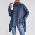 Lisa langærmet cashmere-trøje med rullekrave