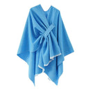 Anice poncho med wrap-model og åben front