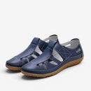 Dame slip-on sandaler med Velcro-strop