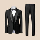 3-delt slim fit jakkesæt med blazer, vest og bukser