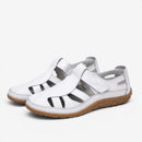 Dame slip-on sandaler med Velcro-strop