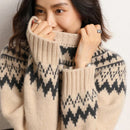 Alina - Dame sweater med rund hals og løstsiddende pasform