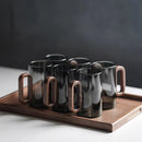 LumoGlass - Elegant glaskrus i mørktonet glas
