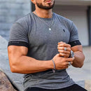 Jax – Muskelfit T-shirt med korte ærmer & rund hals