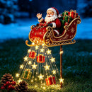 Yulebeam - Solcelle Juledekoration med Flyvende Julemandsslæde
