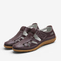 Dame slip-on sandaler med Velcro-strop