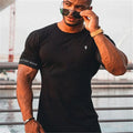 Jax – Muskelfit T-shirt med korte ærmer & rund hals