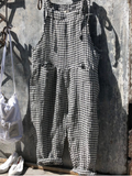 Natalie - Ærmeløs, stribet jumpsuit med løs pasform