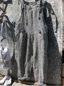 Natalie - Ærmeløs, stribet jumpsuit med løs pasform