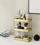 SleekStorage - Elegant guld-organizer til moderne og klassisk indretning