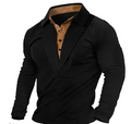 Conrad - Slim-fit sweatshirt med knappet krave Blødt og