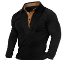 Conrad - Slim-fit sweatshirt med knappet krave Blødt og