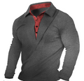 Conrad - Slim-fit sweatshirt med knappet krave Blødt og