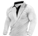 Conrad - Slim-fit sweatshirt med knappet krave Blødt og