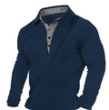 Conrad - Slim-fit sweatshirt med knappet krave Blødt og