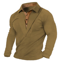 Conrad - Slim-fit sweatshirt med knappet krave Blødt og