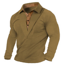 Conrad - Slim-fit sweatshirt med knappet krave Blødt og