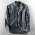 Hiro - Slim-fit skjorte med stand-up krave for moderne