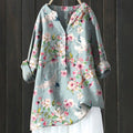 Bria - Elegant langærmet skjorte med blomsterprint