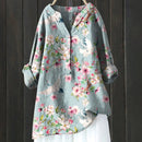 Bria - Elegant langærmet skjorte med blomsterprint